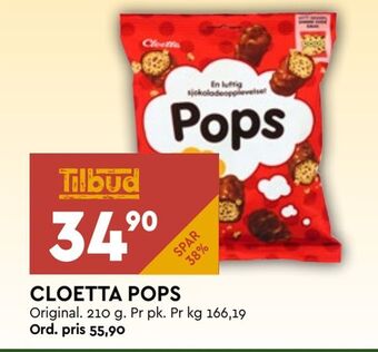Coop Mega Cloetta pops tilbud