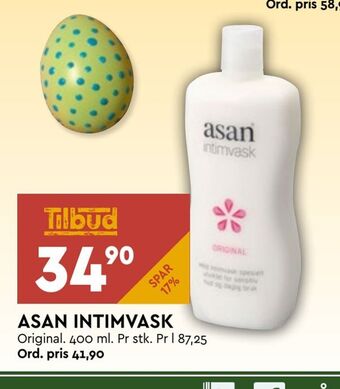 Coop Mega Asan intimvask tilbud