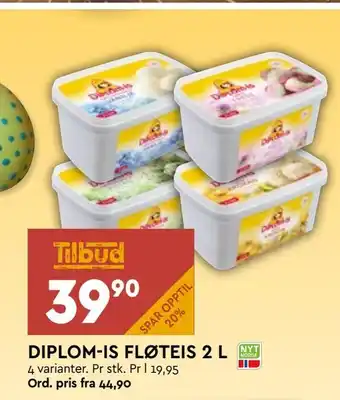 Coop Mega Diplom- is fløteis tilbud