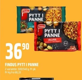 Coop Obs Findus Pytt I Panne tilbud