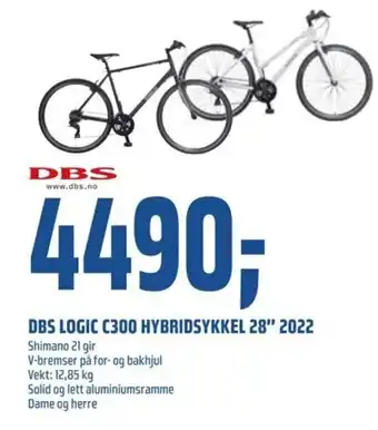 Coop Obs DBS Logic C300 Hybridsykkel 28" 2022 tilbud