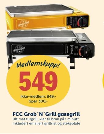 Coop Extra Fcc bbq gassgrill tilbud