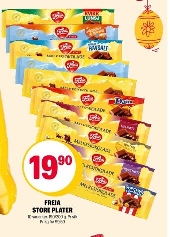 Coop Extra Melkesjokolade sjokoladeplate tilbud