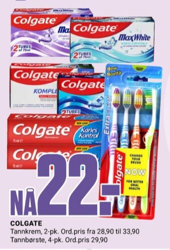 Europris Colgate tannkrem tilbud