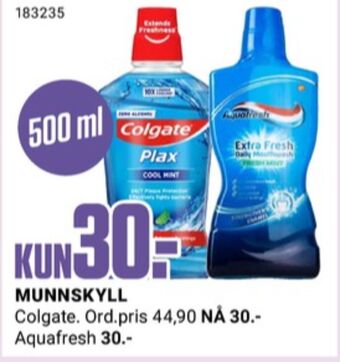 Europris Colgate munnskyll tilbud
