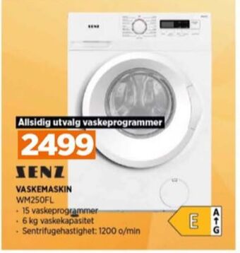 POWER Senz vaskemaskin tilbud