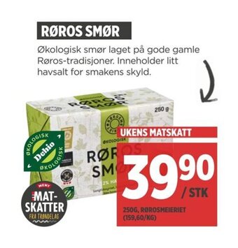 Meny Røros Smør tilbud