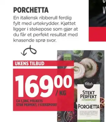 Meny Folkets ribbe tilbud