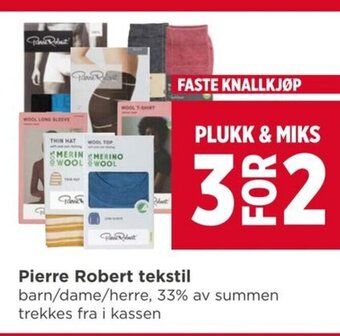 Meny Pierre robert tekstil tilbud