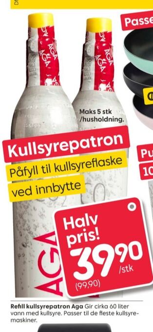 Rusta Aga kullsyrepatron tilbud