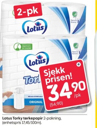 Rusta Torky tørkerull tilbud