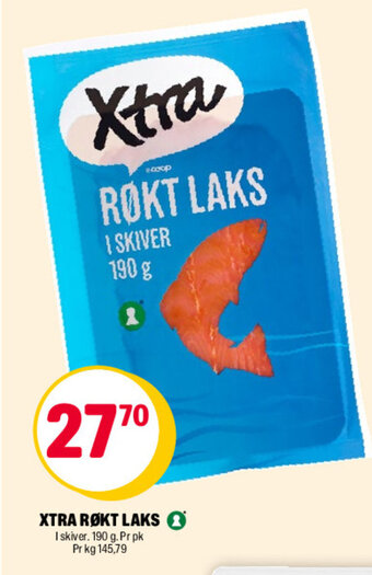 Coop Extra Xtra røkt laks tilbud