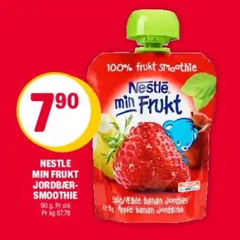 Coop Extra Nestle min frukt jordbær smoothie tilbud