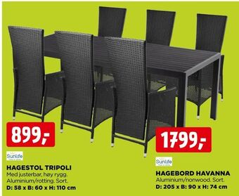 jem & fix Hagebord havanna tilbud