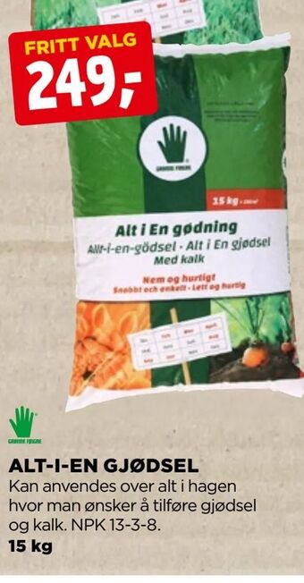 jem & fix Alt-i-en gjødsel tilbud