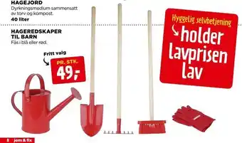 Hage redskaper til barn