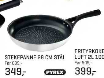 Jernia Stekepanne 28 cm stål tilbud