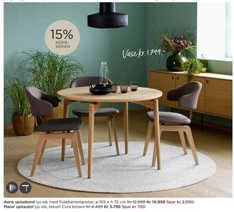 Møbelringen Aeris spisebord tilbud