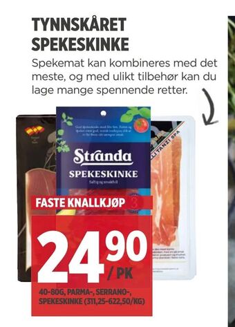 Meny Tynnskåret spekeskinke tilbud