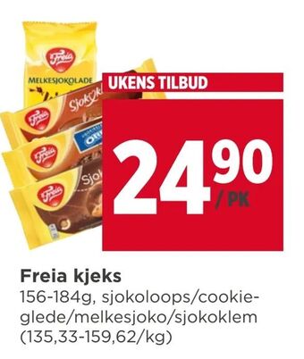Meny Freia kjeks tilbud