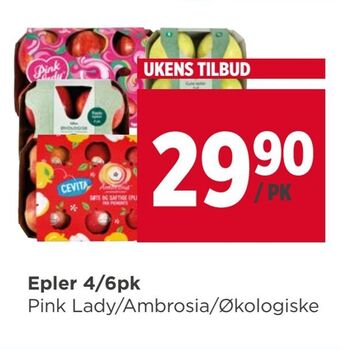 Meny Epler 4/6pk tilbud