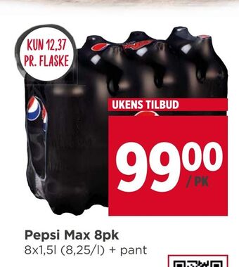 Meny Pepsi Max 8pk tilbud