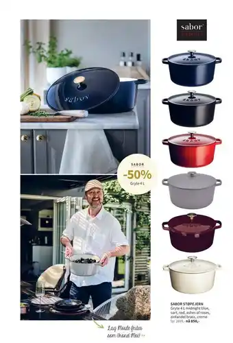 Tilbords Sabor støpejern Gryte 4 L tilbud
