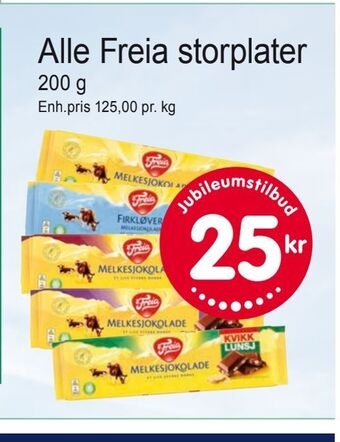 Joker Alle Freia storplater tilbud
