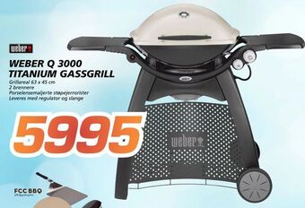 Coop Byggmix Weber q 3000 titanium gassgrill tilbud