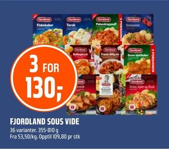 Coop Obs Fjordland sous vide tilbud