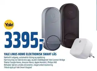 Coop Obs Yale linus home elektronisk smart lås tilbud