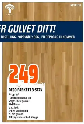 Deco parkett 3-stav