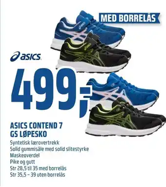 Coop Obs Asics contend 7 gs løpesko tilbud