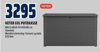 Obs Bygg Keter xxl putekasse tilbud