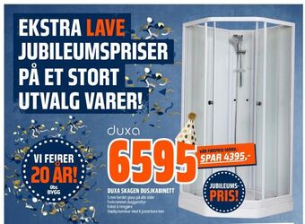 Obs Bygg Duxa skagen dusjkabinett tilbud
