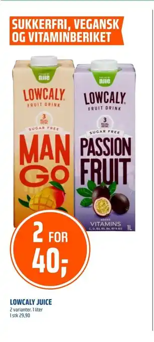 Coop Obs Lowcaly juice tilbud