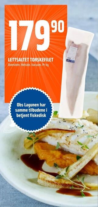 Coop Obs Lettsaltet torskefilet tilbud