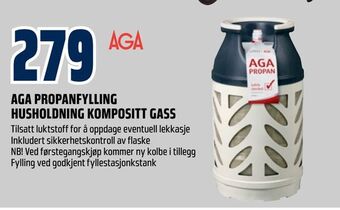 Aga propanfylling husholdning kompositt gass
