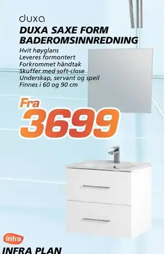 Coop Byggmix Duxa saxe form baderomsinnredning tilbud
