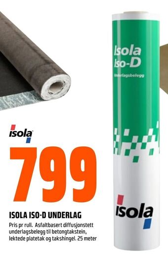 Obs Bygg Isola iso-d underlag tilbud