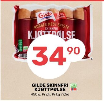 Coop Marked Gilde skinnfri kjøttpølse tilbud