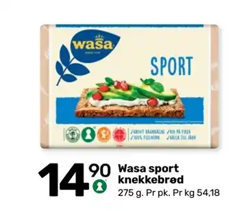 Coop Marked Wasa sport knekkebrød tilbud