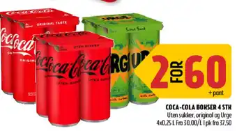 Coop Prix Coca-Cola Bokser 4 Stik tilbud