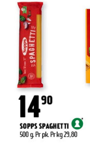 Coop Prix Sopps Spaghetti tilbud