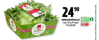Coop Prix Norsk Crispisalat tilbud