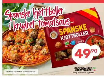 Matkroken Coop Spanske Kjøttboller tilbud