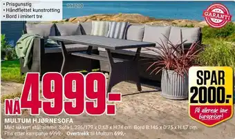 Multum hjørnesofa