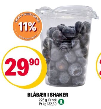 Coop Extra Blåbær i shaker tilbud