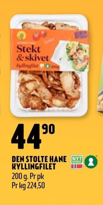 Coop Prix Den stolte hane kyllingfilet tilbud