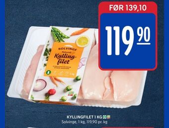 Rema 1000 Kyllingfilet 1 kg tilbud